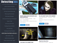 Tablet Screenshot of detecting365.com
